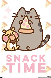 Pusheen - Snack Time Wall Poster, 14.725" x 22.375" Framed