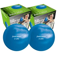 IBF Iron Body Fitness 2 lb. Toning Balls Pair - 2 x 2 lbs. Toning Balls for Pilates, Yoga, Aerobics, and Stretching