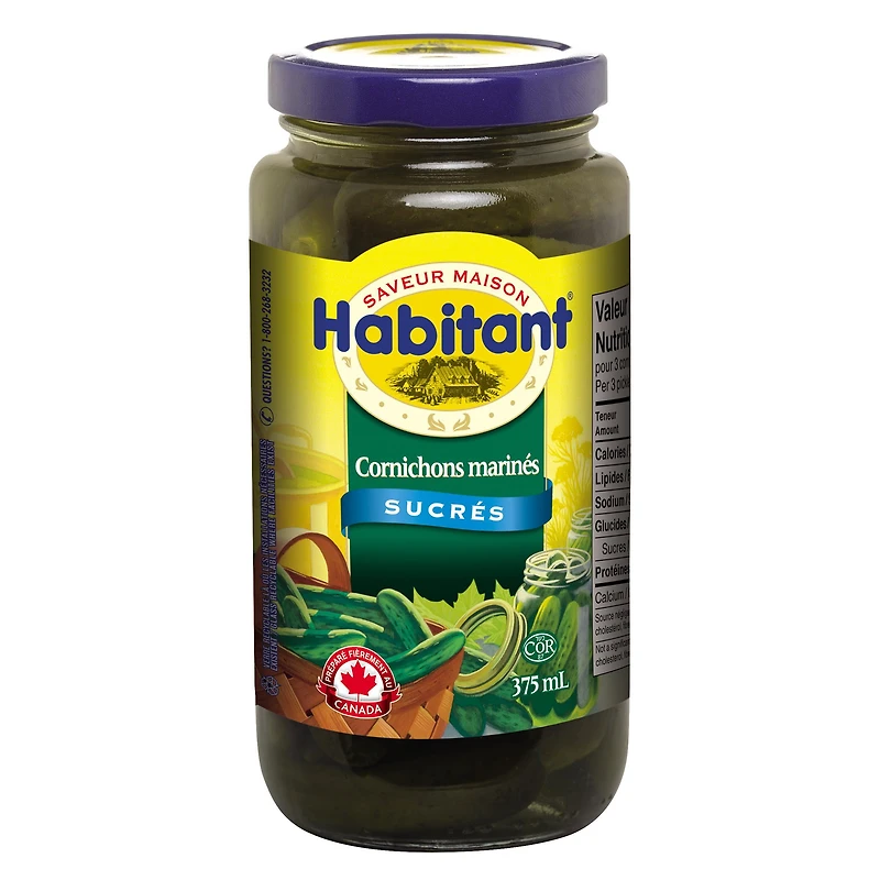 Habitant Sweet Pickled Gherkins