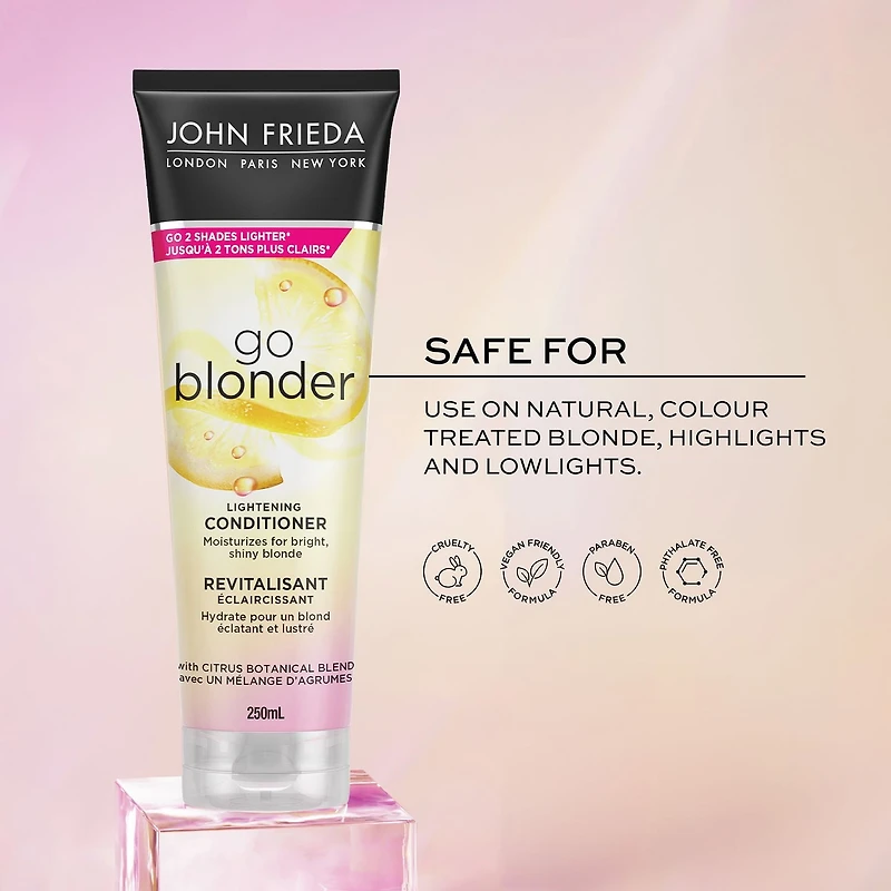 Revitalisant éclaircissant Go Blonder de John Frieda 250mL