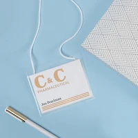 Avery Hanging Name Badge kit for Laser and Inkjet Printers, 3" x 4" - 5393