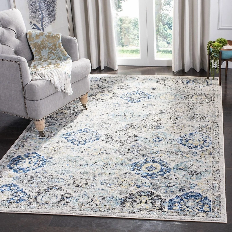SAFAVIEH Madison Judith Geometric Floral Area Rug