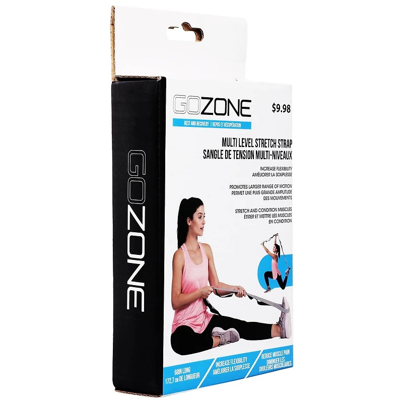 GoZone Multi-Level Stretch Strap – Grey/Black