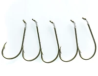 Mustad 555-2/0-6 Classic Snelled Beak Hook, Bronze Size 2/0, Mustad Classic Snelled Beak Hook, Bronze 2/0