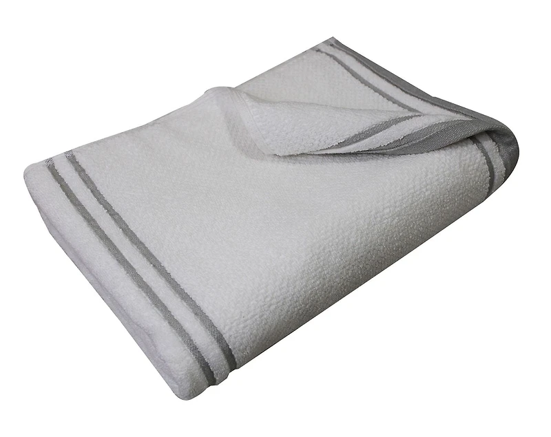 Hometrends Fashion Bath Towel, White, 1 Piece