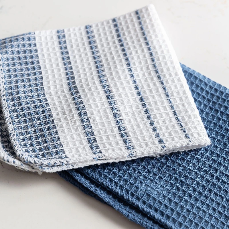Fouta Stripe Set of 6 Cotton Dish Cloth