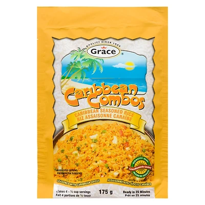 Riz assaisonné caraïbe Caribbean Combos de Grace Kennedy 175g