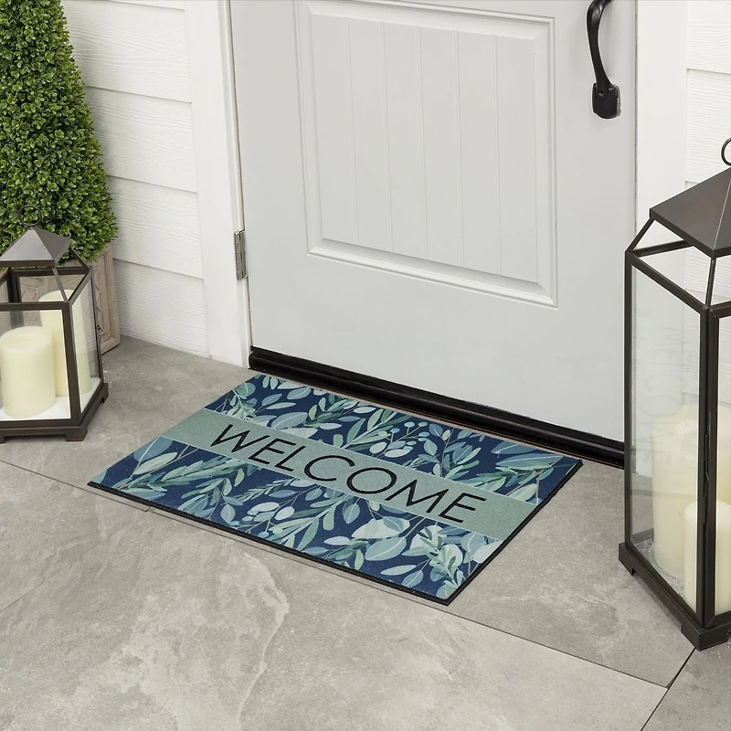 Mohawk Home - Tapis d’entrée vert sauge Peaceful Eucalyptus de 45,72 cm x 76,2 cm (1 pi 6 po x 2 pi 6 po)