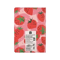 PG FRAISE JRNL 128 feuilles, pointillées