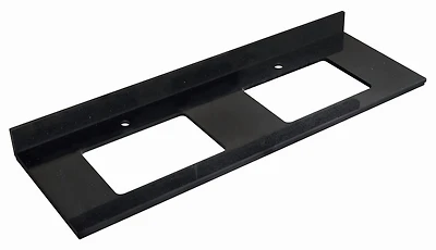 59-in. W  18.25-in. D Stone Top In Black Galaxy Color For 1 Hole Faucet AI-17437
