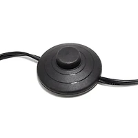 Simple Designs Brushed NIckel Drum Shade Floor Lamp