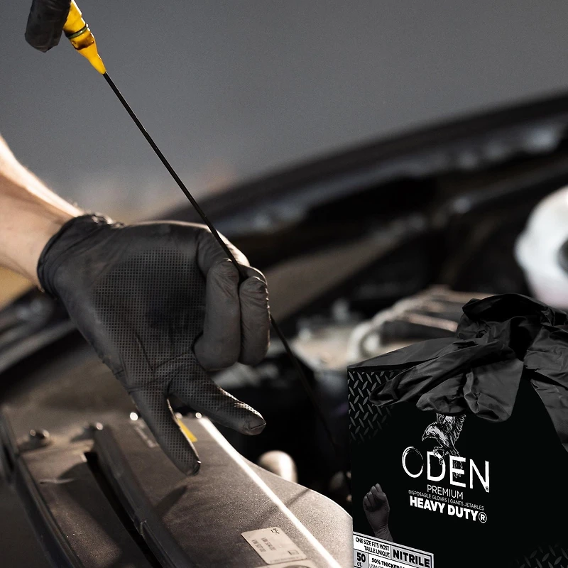 Oden 50ct Gants nitrile très résistants 50 gants