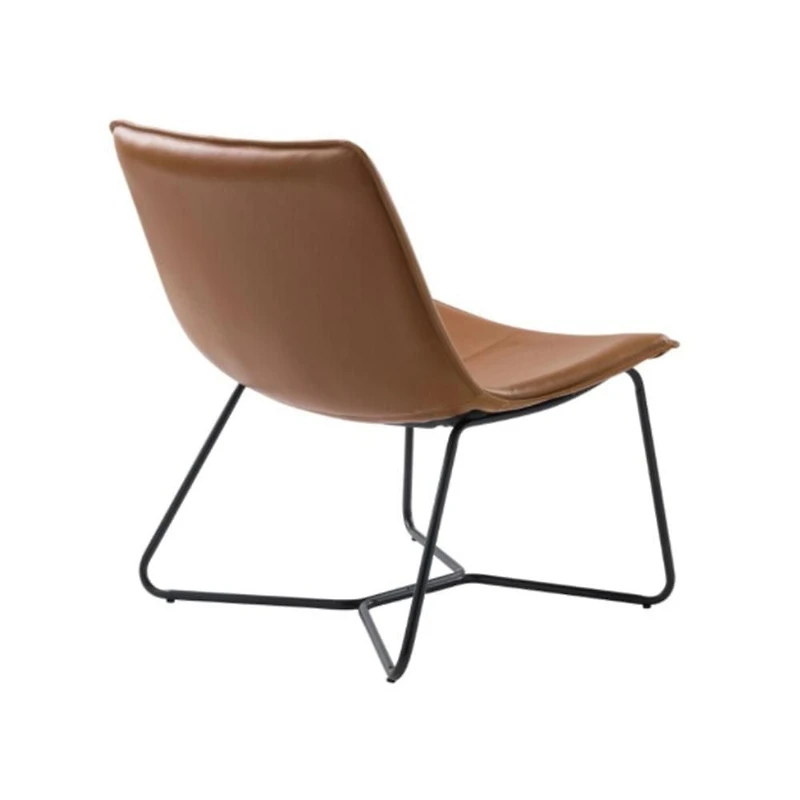 Heavenly Collection Accent Chair, PU Chair, PU Chair with Black Metal Frame, Lounge Chair, PU Lounge Chair, Living Room Chair, Dining Room Chair, Studio Chair, Restaurant Chair, Indoor Chair