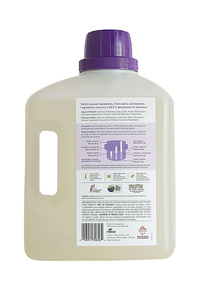 Nature Clean Lessive Liquide Lavande Champs 3L champs de lavande