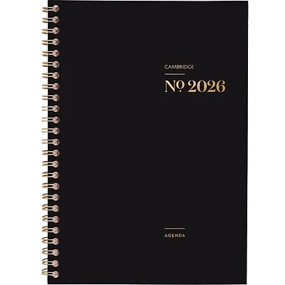 Agenda hebdomadaire Cambridge Workstyle Classic Black 2026 Agenda
