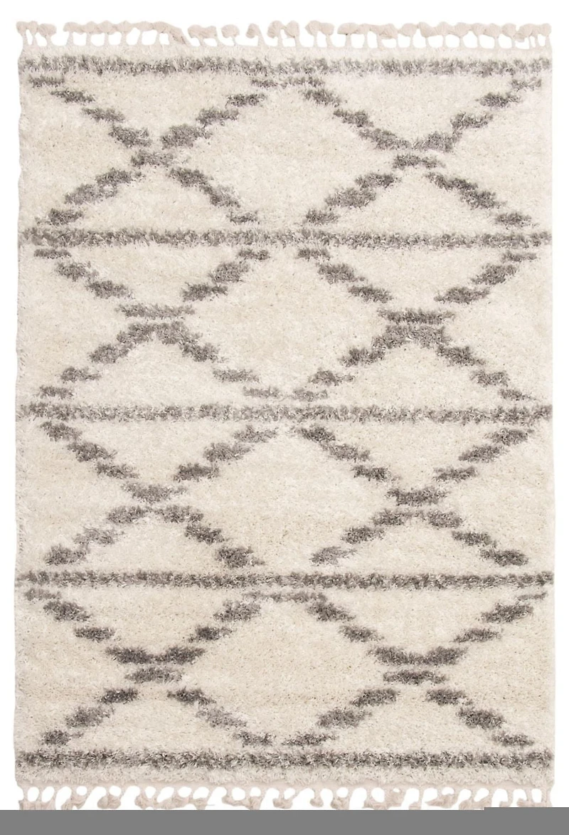 ECARPET Super Soft for Living Room & Bedroom Grammercy Liv Cream Shag
