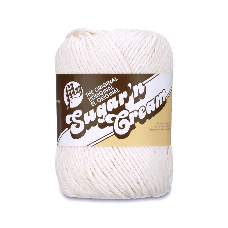 Lily Sugar N Cream® Snc Sb™ #4 Worsted (Medium) Cotton Yarn, Ecru 2.5oz/70.9g 120 Yards
