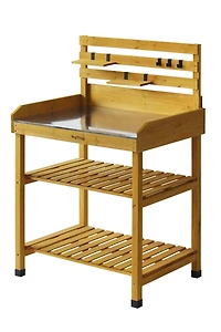 VegTrug Potting Table with Stainless Steel Top