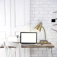 Lampe de bureau industrielle-moderne, laiton antique, Mainstays