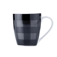 Buffalo Plaid Grey/Black 16PC Dinnerset