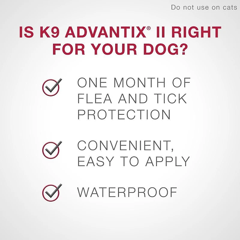 K9 Advantix II Flea and Tick Treatment for Medium Dogs