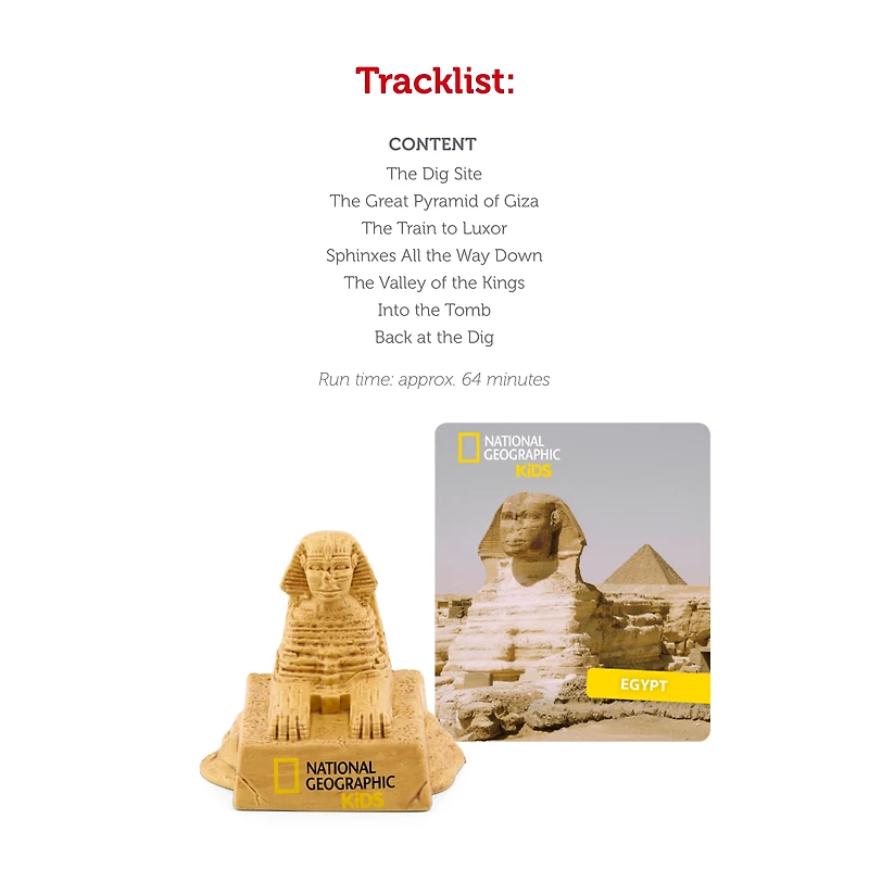 tonies National Geographic Kids: Ancient Egypt Audio Play Figurine