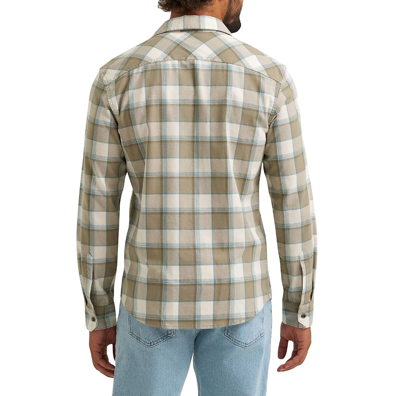 Wrangler® Men's Long Sleeve Plaid Shirt