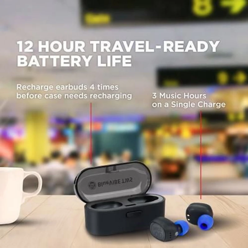 GOgroove Écouteurs Intra-Auriculaires Sans Fil BlueVIBE TWS