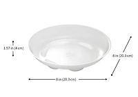 HOMETRENDS soucoupe protectrice de plancher 6 "/8" /10 "/12" /16 "soucoupes de plantes en plastique transparent plateau rond soucoupes de Pot de fleurs bon pour l’intérieur et l’extérieur