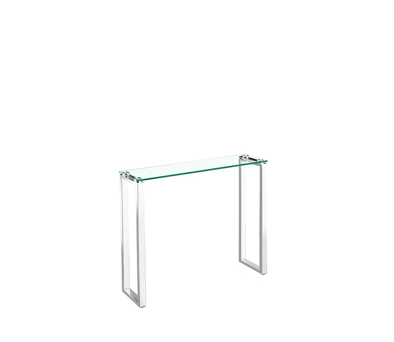 Heavenly Collection <br>Table Console en Verre en Argent