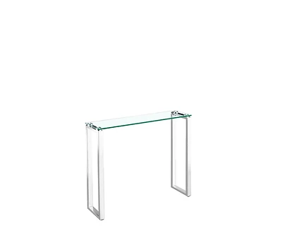 Heavenly Collection <br>Table Console en Verre en Argent