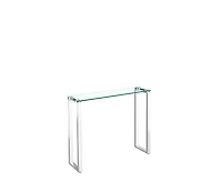 Heavenly Collection <br>Table Console en Verre en Argent