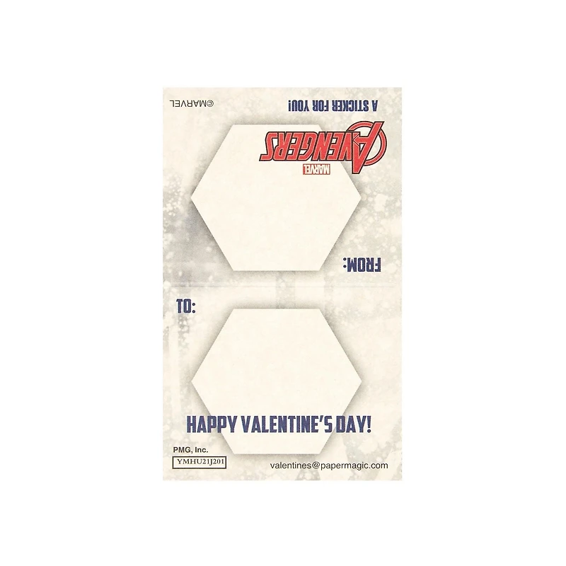 Avengers Valentine's Day Cards, 32 Count, Classroom Exchange Cards With Stickers