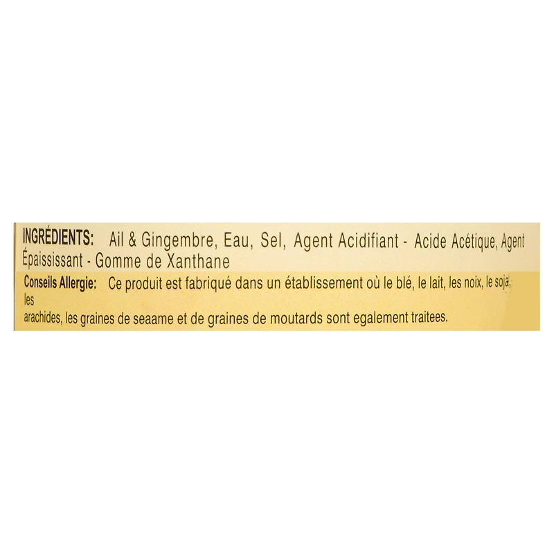 Shakti pâte d'ail au gingembre 750 grammes