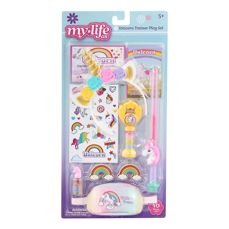 Ensemble de jeu Ma vie comme… un dresseur de licornes pour poupée de 45,7 cm : Pour dresseur de licornes