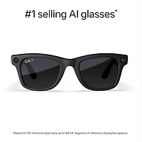 Ray-Ban | Meta Wayfarer (Gen 1) Large – Matte Black, Graphite Polar Gradient