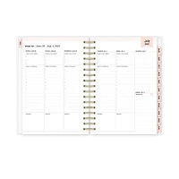 Agenda hebdomadaire/mensuel Day Designer Daisy Blush, format moyen, année 2021-2022