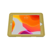 CTA Digital Protective Case with Built-in 360-degree Rotatable Grip Kickstand for iPad 7th and 8th Gen 10.2-in, iPad Air 3 and iPad Pro 10.5-in - Yellow