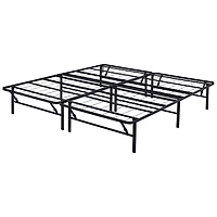 Cadre De Lit Pliable À Profil Haut de 14 po (35 cm) Mainstays, Acier Enduit De Poudre Pas De Sommier Nécessaire