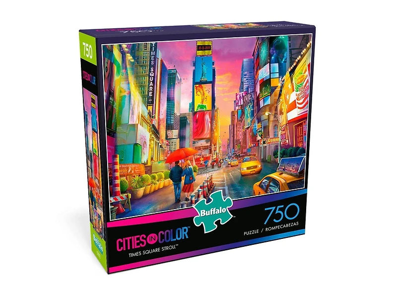 Buffalo Games Cities in Colour Times Square Stroll 750 Piece Jigsaw Puzzle