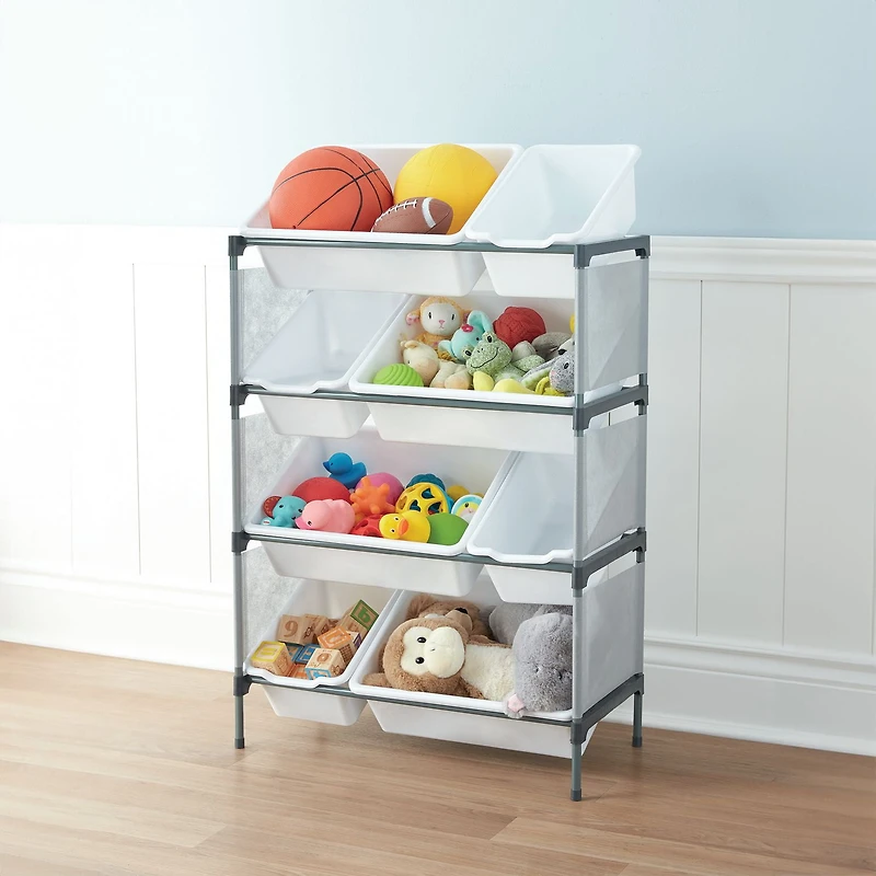 Mainstays Kids 8 Bin Toy Organizer