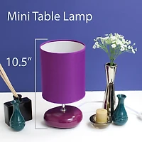 Simple Designs Stonies Small Stone Look Table Bedside Lamp