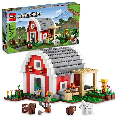 LEGO Minecraft La grange rouge 21187 Ensemble de construction (799 pièces)