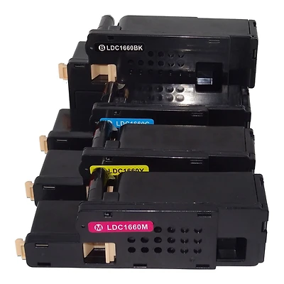 L-ink Dell 1660 Ensemble de Cartouches de Toner Compatibles N/C/M/J (332-0399, 332-0400, 332-0401, 332-0402)