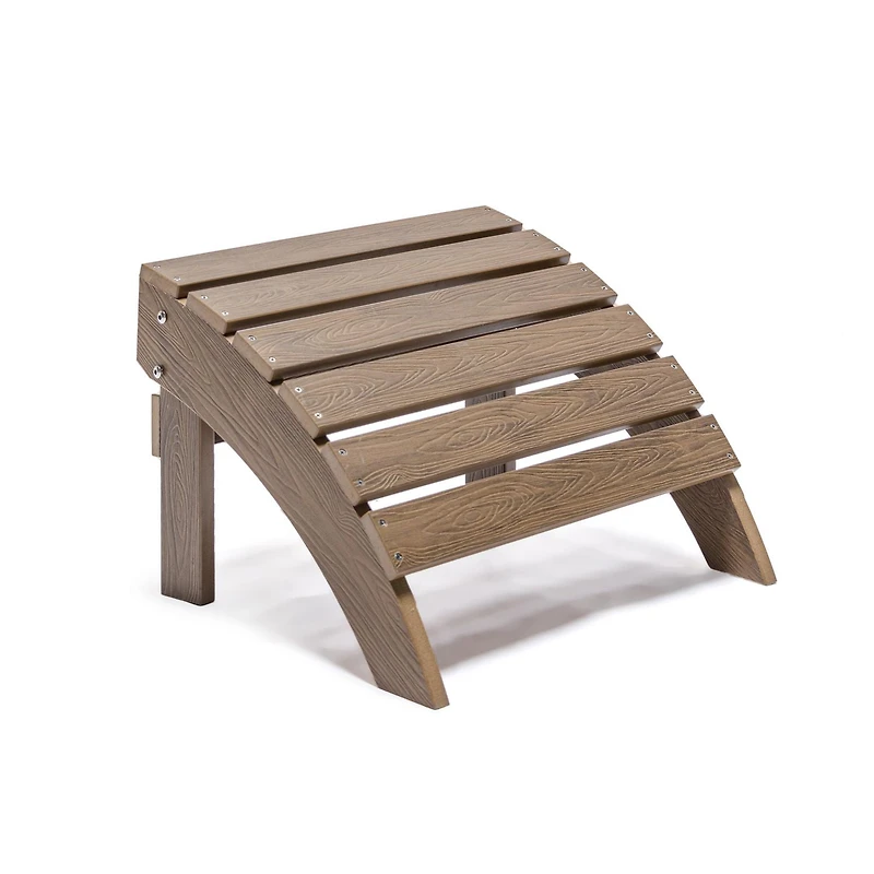 Repose-pieds d’extérieur Backyard Lifestyles – Polycarbonate résistant aux UV, brun – Résistant aux intempéries