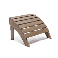 Repose-pieds d’extérieur Backyard Lifestyles – Polycarbonate résistant aux UV, brun – Résistant aux intempéries