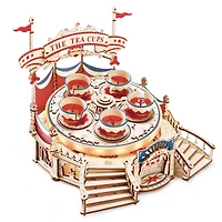 ROKR Tilt-A-Whirl DIY Music Box 3D Wooden Puzzle EA04