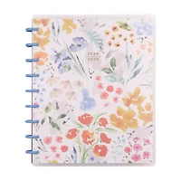 Simply by Happy Planner, Kitchen Flowers Weekly Monthly Planner, Classic 7" x 9.25" Size, July 2024-June 2025