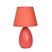 Simple Designs Mini Egg Oval Ceramic Table Lamp