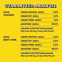 Temptations Creamy Puree Chicken and Beef Liver Lickable Adult Cat Treats, 24x12g